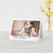 Carte Fille adoptive (Fleur jaune)