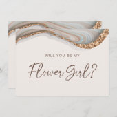 Carte fille Agate Stone Marbre (Devant / Derrière)