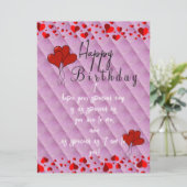 Carte Fille ami anniversaire (Debout devant)