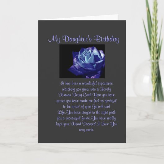 Carte Fille Anniversaire (Devant)