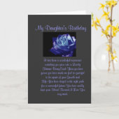 Carte Fille Anniversaire (Fleur jaune)