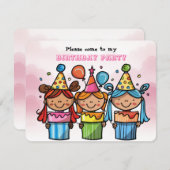 Carte Fille Anniversaire Appartement de vacances (Devant / Derrière)