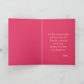 Carte Fille anniversaire avec girafes (Intérieur)
