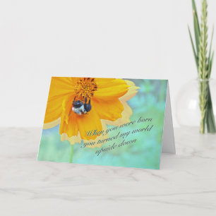 Carte Fille Anniversaire Bumblebebe sur Cosmos