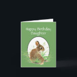 Carte Fille Anniversaire Bunny Amour Maman ou Papa<br><div class="desc">This little rabbit is here to bring you à une note imexpected of love for Birthday wishes</div>