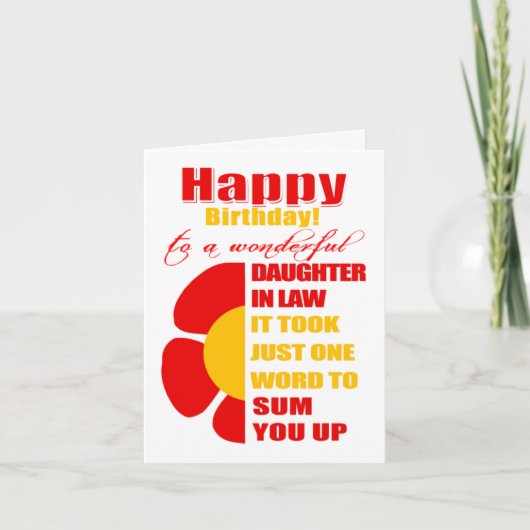 Carte fille anniversaire de naissance (Devant)
