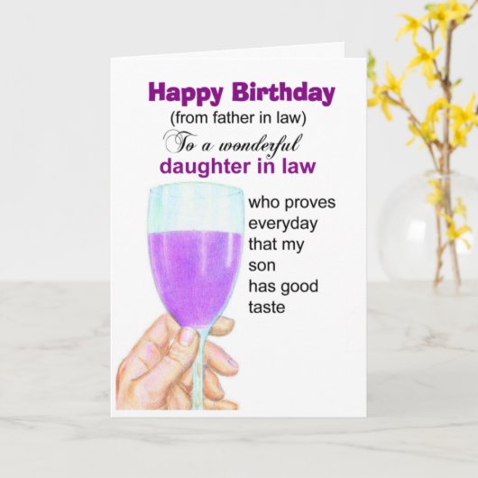 Carte fille anniversaire de naissance (Fleur jaune)