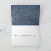 Carte Fille anniversaire dessinée avec vin et chat (Intérieur)