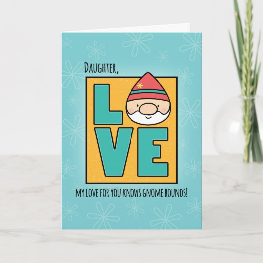 Carte Fille Anniversaire, Gnomes d'amour Pas de limites (Devant)