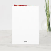 Carte Fille aux cheveux blonds avec fleurs rouges Annive (Dos)