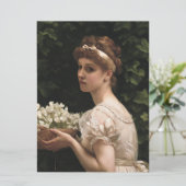 Carte Fille aux fleurs de pois (par Edward Poynter) (Debout devant)