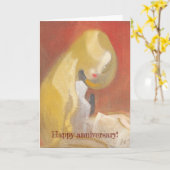 Carte Fille avec cheveux blonds, Helene Schjerfbeck (Fleur jaune)