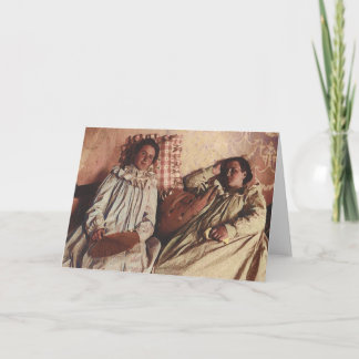 Carte Fille avec la fan