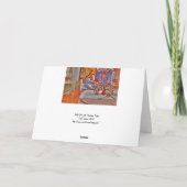 Carte Fille avec Loom et Fleurs (Dos)