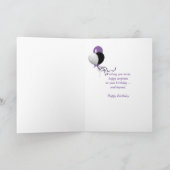 Carte Fille avec papillon (Intérieur)