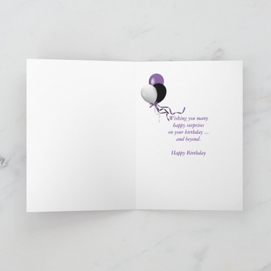 Carte Fille avec papillon (Intérieur)