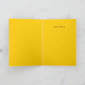 Carte Fille Avec Parapluie Jaune En Aquarelle (Intérieur)