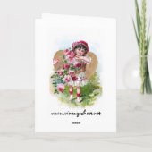Carte Fille avec Rose (Dos)