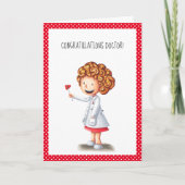 Carte Fille avec un marteau réflexe Docteur (Devant)