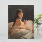 Carte Fille avec un médaillon (par Gerolamo Induno) (Debout devant)