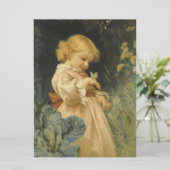 Carte Fille avec un papillon jaune (par Frederick Morgan (Debout devant)