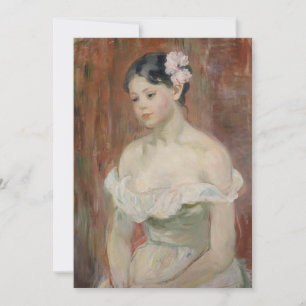 Carte Fille avec une fleur dans ses cheveux Berthe Mor