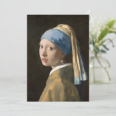 Carte Fille avec une oreille perle | Johannes Vermeer (Debout devant)