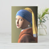 Carte Fille avec une perle (Debout devant)