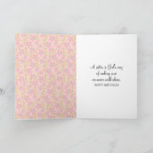 Carte Fille Bâton avec Cheveux Longs Pour Sœur  (Intérieur)