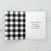 Carte Fille Bâton avec de longs cheveux pour sœur (Intérieur)