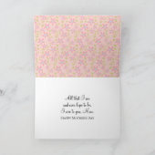 Carte Fille Bâton avec Rose pour Maman (Intérieur)