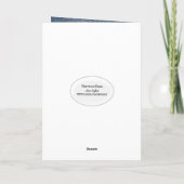 Carte Fille bâton d'anniversaire avec cocktail (Dos)