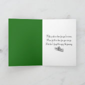 Carte Fille bâton diplômée avec cheveux et diplôme  (Intérieur)