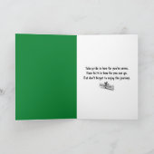 Carte Fille Bâton Diplômée avec Diplôme (Intérieur)