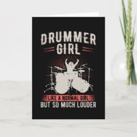 Fille batteur | Drums Drummer Cadeau