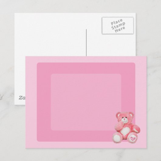 Carte fille bébé (Devant / Derrière)