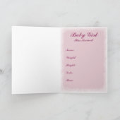 Carte fille bébé (Intérieur)