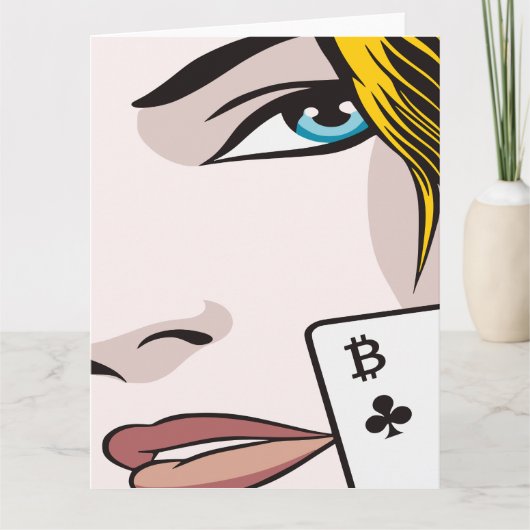 Carte Fille Bitcoin (Devant)