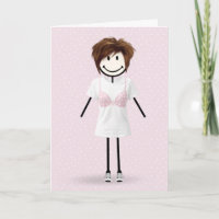 Fille Bonhomme Allumette Survivante du Cancer du S
