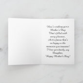 Carte Fille / Bonne fête des mères - Fleurs et oiseaux (Intérieur)