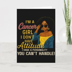 Carte Fille Cancer J'ai Une Personnalité Que Vous Ne Pou