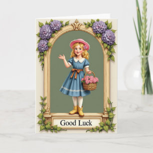 Carte Fille Chanceuse Arches de Roses