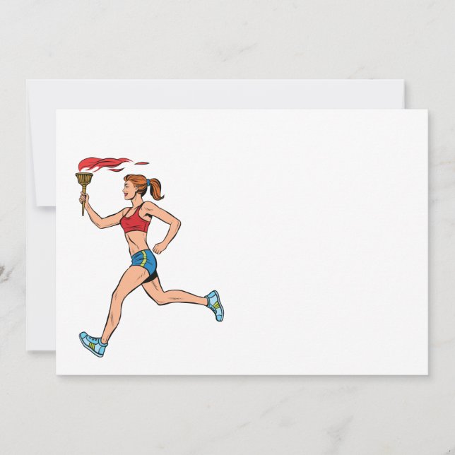 Carte Fille coureuse (Devant)