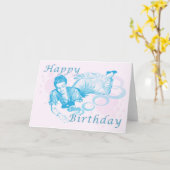 Carte Fille d'anniversaire (Fleur jaune)