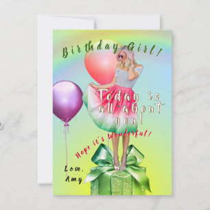 Carte Fille d'anniversaire