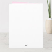 Carte fille d'anniversaire (Dos)