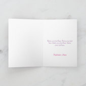 Carte Fille d'anniversaire à la table cadeau (Intérieur)