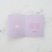 Carte Fille d'anniversaire à la table cadeau (Intérieur)