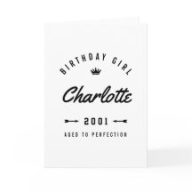 Fille D'Anniversaire Âgée À Perfection Nostalgic