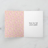 Carte Fille d'anniversaire avec ballon (Intérieur)